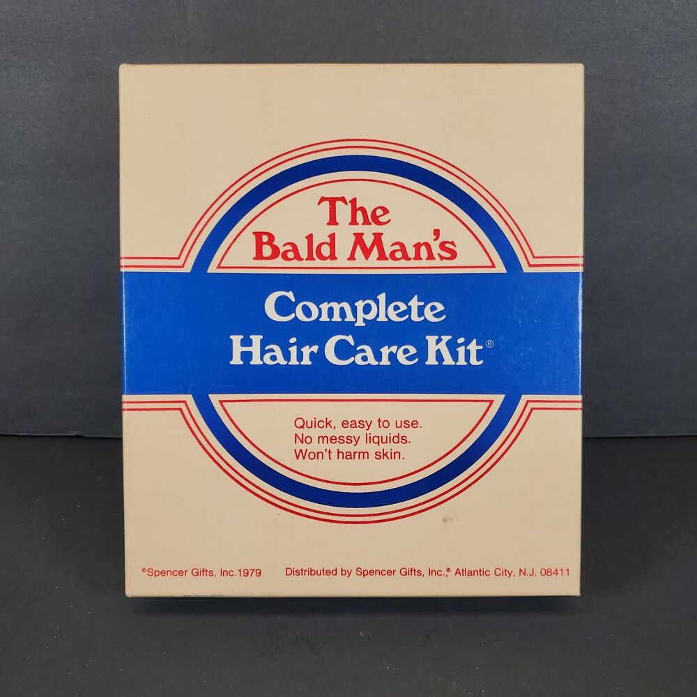 The Bald Man’s Complete Hair Care Kit Spencer Gifts 1979 Vintage Gag Gift
